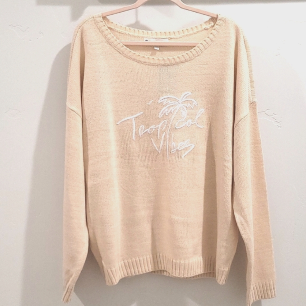 NWT Beachly Goldfish Kiss XXL Tropical Vibes loose & lightweight crewnecksweater